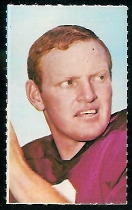 Sonny Jurgensen 1969 Glendale Stamps football card