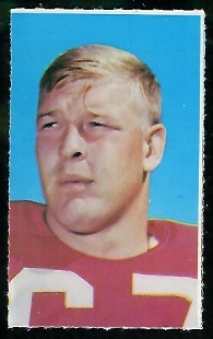 Walter Rock 1969 Glendale Stamps football card