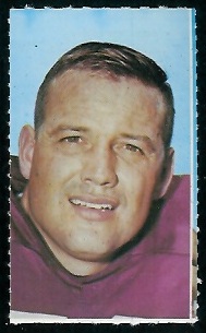 Sam Huff 1969 Glendale Stamps football card