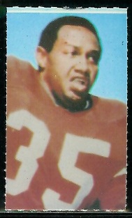 Jim Nance 1969 Glendale Stamps football card