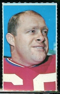 Len St. Jean 1969 Glendale Stamps football card