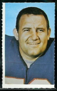 Ron McDole 1969 Glendale Stamps football card