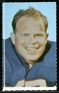 Joe O'Donnell 1969 Glendale Stamps football card