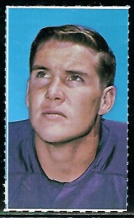 Paul Flatley 1969 Glendale Stamps football card