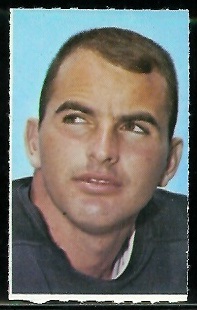 Brian Piccolo 1969 Glendale Stamps football card Brian Piccolo 1969 Glendale Stamps football card
