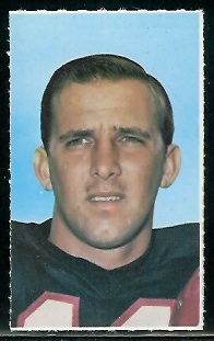 Randy Johnson 1969 Glendale Stamps football card