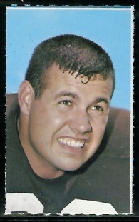 Jim Kanicki 1969 Glendale Stamps football card