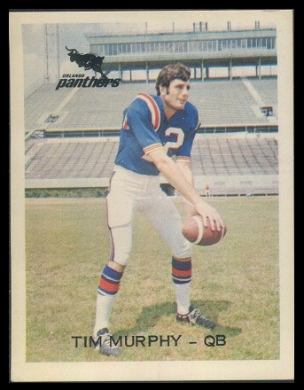 Tim Murphy 1969 Orlando Panthers football card