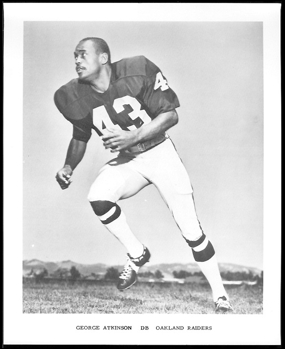 George Atkinson 1969 Raiders Team Issue football card