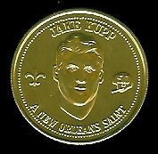 Jake Kupp 1969 Saints Doubloons football card Jake Kupp 1969 Saints Doubloons football card