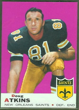 Doug Atkins 1969 Topps football card