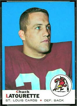 Chuck LaTourette 1969 Topps football card