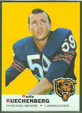 Rudy Kuechenberg 1969 Topps football card Rudy Kuechenberg 1969 Topps football card