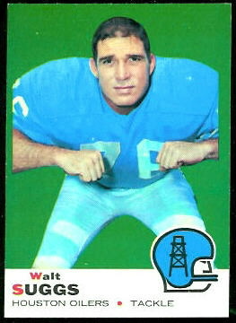 Walt Suggs 1969 Topps football card