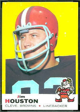 Jim Houston 1969 Topps football card Jim Houston 1969 Topps football card