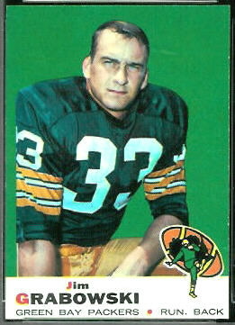 Jim Grabowski 1969 Topps football card