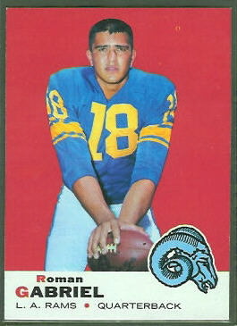 Roman Gabriel 1969 Topps football card Roman Gabriel 1969 Topps football card