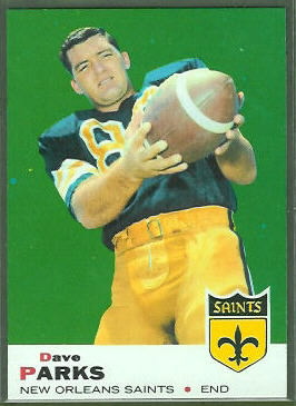 Dave Parks 1969 Topps football card