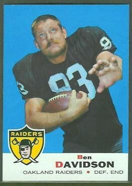 Ben Davidson 1969 Topps football card