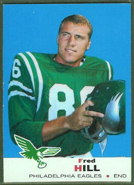 Fred Hill 1969 Topps football card