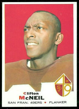 Clifton McNeil 1969 Topps football card