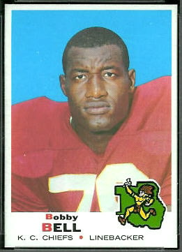 Bobby Bell 1969 Topps football card Bobby Bell 1969 Topps football card