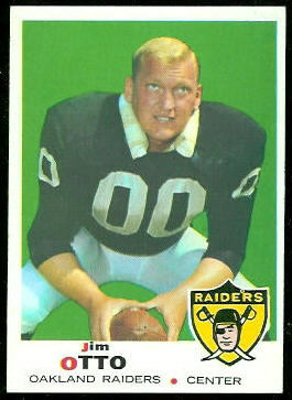 Jim Otto 1969 Topps football card