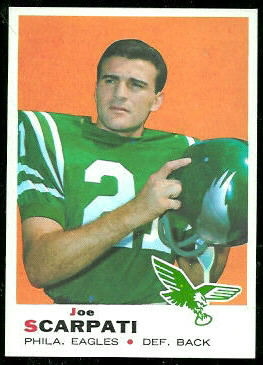 Joe Scarpati 1969 Topps football card