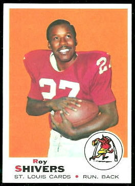 Roy Shivers 1969 Topps football card