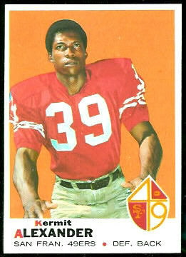 Kermit Alexander 1969 Topps football card