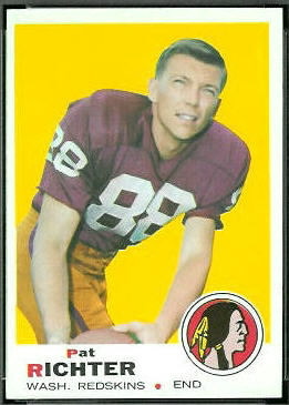 Pat Richter 1969 Topps football card