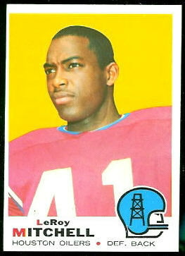 Leroy Mitchell 1969 Topps football card