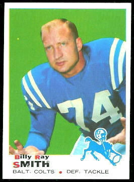 Billy Ray Smith 1969 Topps football card