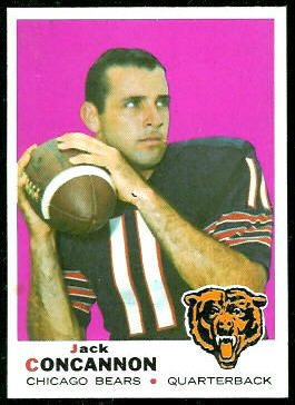 Jack Concannon 1969 Topps football card