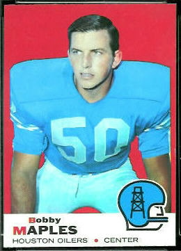 Bobby Maples 1969 Topps football card