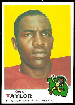 Otis Taylor 1969 Topps football card