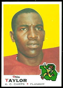 Otis Taylor 1969 Topps football card Otis Taylor 1969 Topps football card