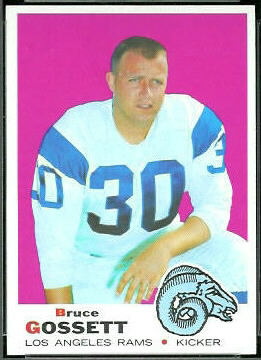 Bruce Gossett 1969 Topps football card