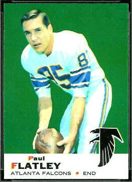 Paul Flatley 1969 Topps football card