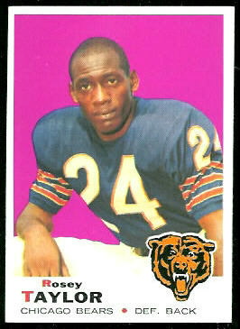 Roosevelt Taylor 1969 Topps football card