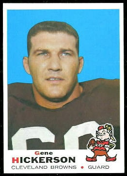 Gene Hickerson 1969 Topps football card