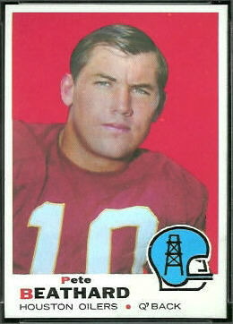 Pete Beathard 1969 Topps football card