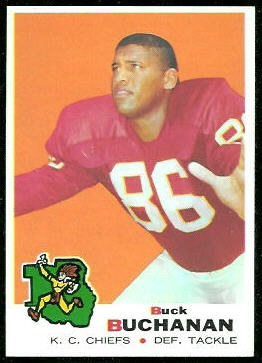 Buck Buchanan 1969 Topps football card