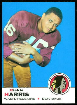 Rickie Harris 1969 Topps football card