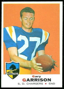 Gary Garrison 1969 Topps football card Gary Garrison 1969 Topps football card
