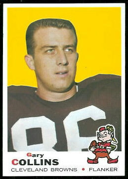 Gary Collins 1969 Topps football card