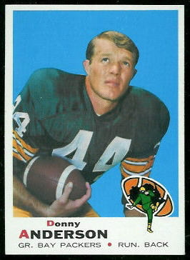 Donny Anderson 1969 Topps football card