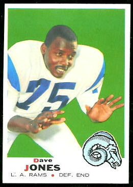 Deacon Jones 1969 Topps football card Deacon Jones 1969 Topps football card