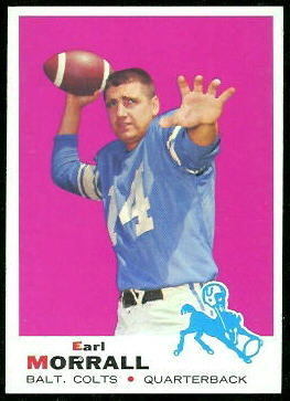 Earl Morrall 1969 Topps football card Earl Morrall 1969 Topps football card