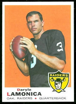 Daryle Lamonica 1969 Topps football card